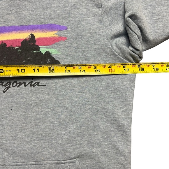 Patagonia Free Hand Fitz Roy Ahnya Hoodie Sweatshirt Size S Gray Blue - Picture 4 of 5